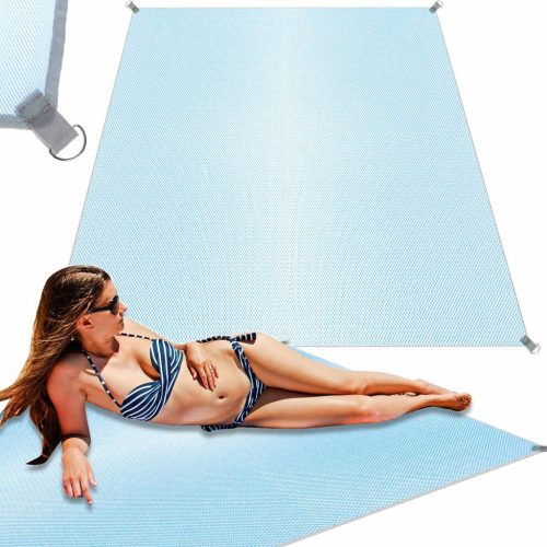 Tengerparti strand szőnyeg takaró homokmentes XXL 200x200cm