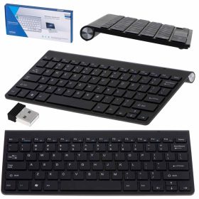   Vezeték nélküli billentyűzet okostévéhez, Windows, Mac OS, Android, fekete