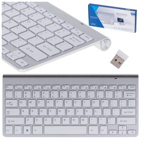   Vezeték nélküli billentyűzet okostévéhez, Windows, Mac OS, Android, ezüst