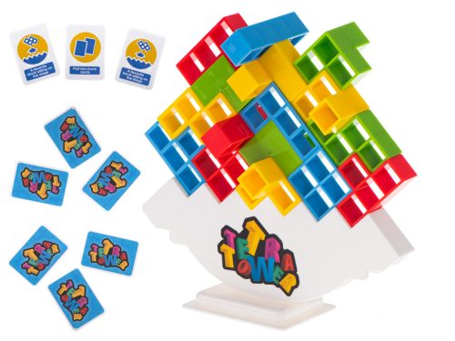 Tetris puzzle egyensúlyozó torony puzzle játék