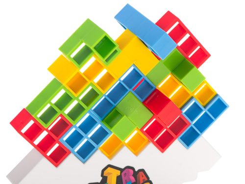 Tetris puzzle egyensúlyozó torony puzzle játék