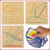 Geoboard geoplan fa kirakós gumiszalagokkal