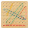 Geoboard geoplan fa kirakós gumiszalagokkal