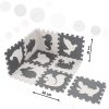 Habszivacs puzzle szőnyeg gyerekeknek 9 db fekete-ecru 85cm x 85cm x 1cm