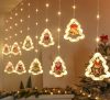 LED karácsonyfa függöny fények 3m 10 USB 