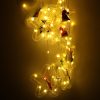 LED függönylámpák számokkal 3m 125LED meleg fehér