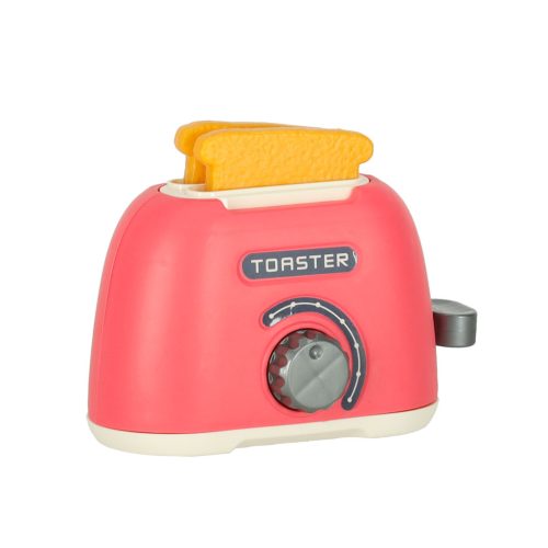 Mikrohullámú sütő, kenyérpirító, mixer játékszett zöldségekkkel, tartozékokkal