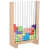 Montessori fából készült Tetris álló logikai és finommotorika fejlesztő játék