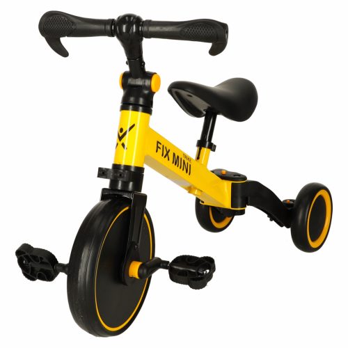 Trike Fix Mini 3 az 1 ben tricikli levehető pedálokkal, sárga