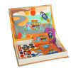 Mágneses autós puzzle kirakó készségfejlesztő játék