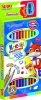 BAMBINO Iskolai háromszög ceruza kétoldalas 12/24 szín + hegyező