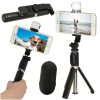 Selfie bot lámpa állvány tripod állvány fekete