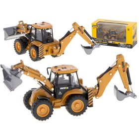 Rakodó buldózer kanállal Die-Cast fém modell H-toys 1:50