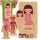 Fa montessori puzzle testrészek, lány