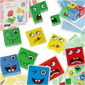   Emoji kockák kreatív készségfejlesztő kockajáték arckifejezésekkel