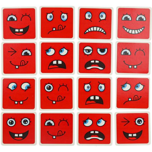 Emoji kockák kreatív készségfejlesztő kockajáték arckifejezésekkel