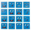 Emoji kockák kreatív készségfejlesztő kockajáték arckifejezésekkel