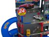 Parkolóház kétszintes játék szett benzinkúttal, autómosóval