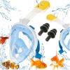 Teljes összecsukható snorkel maszk S/M kék