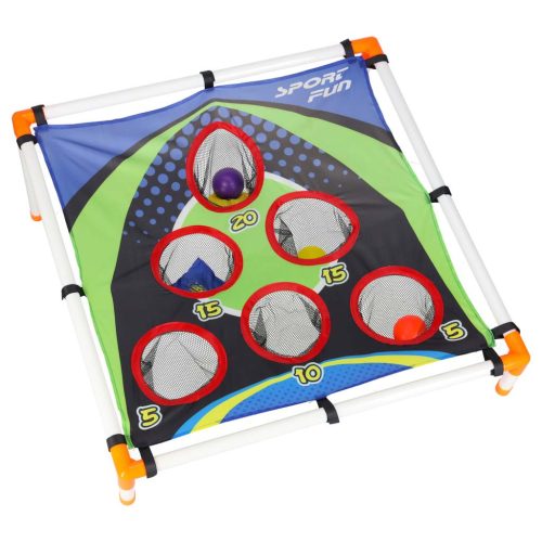 Bag Toss célba dobó ügyességi játék kiegészítőkkel, labdákkal