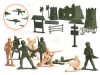Katonák katonai bázis figurák készlet 114 db