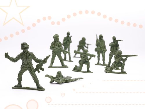 Katonák katonai bázis figurák készlet 114 db