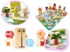 Oktatási fa város puzzle építőkockák 120 db