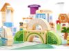 Oktatási fa város puzzle építőkockák 120 db