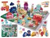 Oktatási fa város puzzle blokkok 100 db