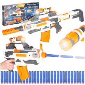   4in1 BLASTER szivacslövő fegyver MODULAR KARBIN gépfegyver + 30 töltény