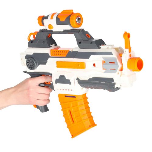 4in1 BLASTER szivacslövő fegyver MODULAR KARBIN gépfegyver + 30 töltény