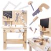 Fából készült kratív barkács műhely szerszámokkal DIY készlet