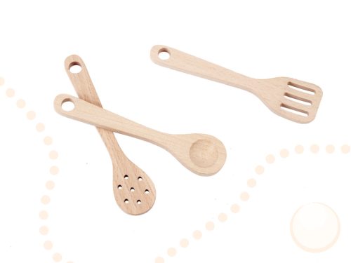 Gyermek retro MDF fa konyha BOHO kiegészítőkkel
