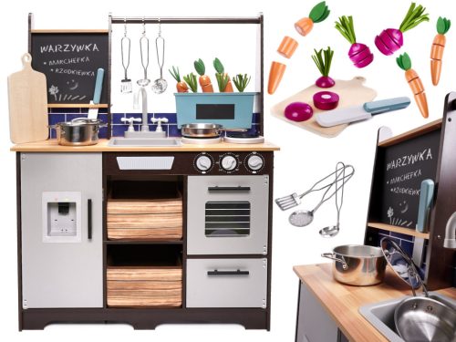 Gyerek fakonyha MDF tartozékokkal LOFT XXL 96cm