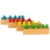 Montessori fahengeres súlyok színes