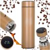 Thermos bögre smart LED 500ml arany