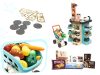 Szupermarket gyerekbolt játék pénztárgéppel + bevásárlókocsi