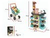 Szupermarket gyerekbolt játék pénztárgéppel + bevásárlókocsi