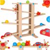 Fából készült montessori labdapálya XXL