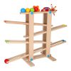 Fából készült montessori labdapálya XXL
