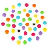 Oktató mozaik puzzle színes gombokkal, 10 sablonnal, 57 db