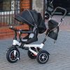 Trike Fix V3 háromkerekű tricikli tolókarral, fekete