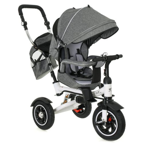 Trike Fix V3 háromkerekű tricikli, tolókarral szürke