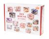 Fából készült babaház nappali modell összeszerelhető LED DIY 3016