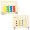 Fából készült oktatási játék montessori, színes gyümölcsök