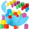 Montessori fából készült Hold egyensúlyozó árkád játék