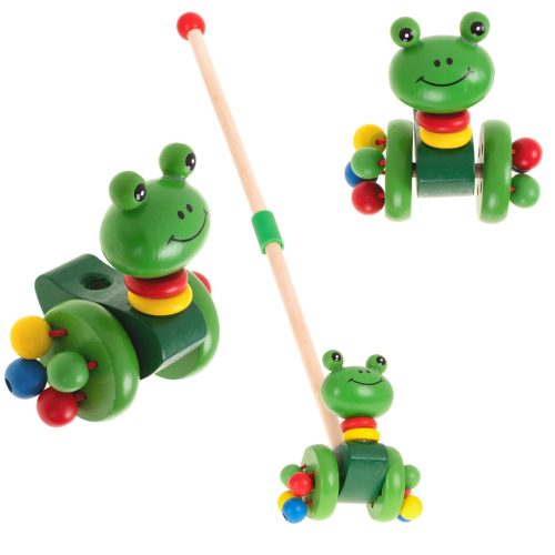 Tologatós fa béka kerekekkel