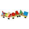 Fa szortírozó ügyességi puzzle vonat mozdony + vagonok 30cm
