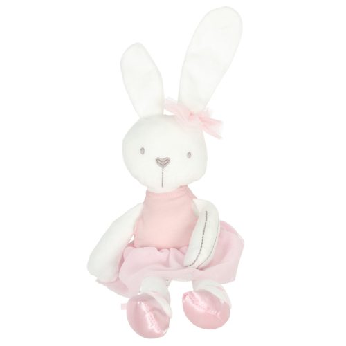Plüss kabala nyúl rózsaszín ruhában 42cm