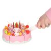Születésnapi torta vágható játék, 75 db rózsaszín